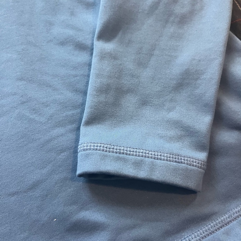 Nike Pro Steel Blue Zip Pullover - Picture 3 of 9